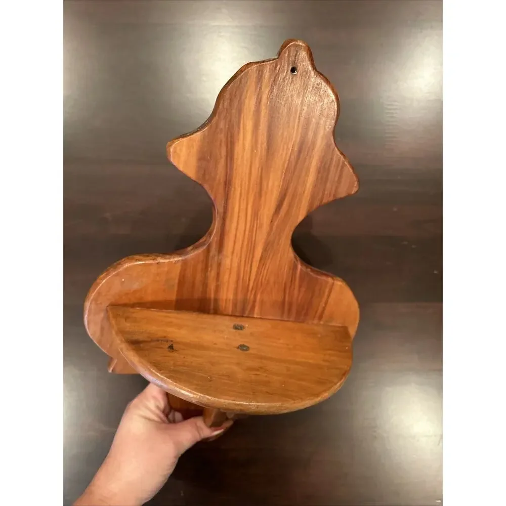 VTG Wall Sconce Shelf Corbel Showcase Wood Wall Display Decorative